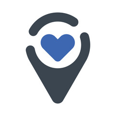 Wall Mural - Dating place Icon
