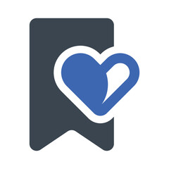 Wall Mural - Love bookmark Icon