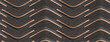 © ADDICTIVE STOCK - Pattern of black and copper curves in a seamless geometric design