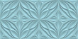 © ADDICTIVE STOCK - Elegant heart-shaped floral 3D wallpaper in soft blue