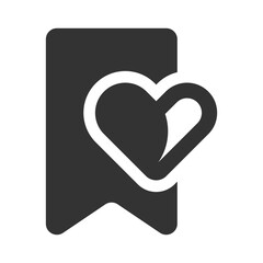 Wall Mural - Love bookmark Icon
