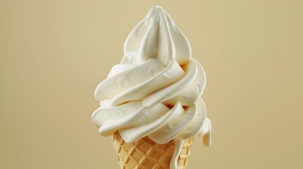 Wall Mural - assortment of soft serve ice cream cone description: a collection of soft serve ice cream cones feat