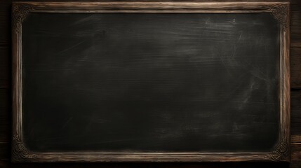 Vintage classroom nostalgia: abandoned old chalkboard waiting for stories to be written - school nostalgia image

