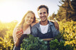 © Lyndon/peopleimages.com - Agriculture, crate and pepper with portrait of couple on farm together for organic food, growth or produce. Happy, love or smile with man and woman holding box of vegetables for harvest in season