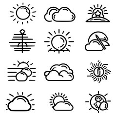 Rain icon, storm icon, weather icon, climate icon, meteorology icon, wind icon, snow icon, moon icon, thunderstorm icon, temperature icon, sun icon, cloud icon, nature icon, sky icon, winter icon, clo