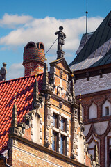 Poster - Colorful facades of ancient houses in the Old Town of Gdansk