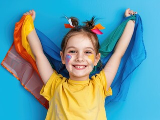 Wall Mural - portrait of a little girl