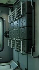 Wall Mural - interior of futuristic internation space station