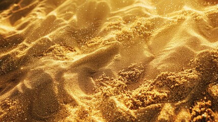 Wall Mural - Textured golden sand created by the wind and sunlight