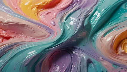 Beautiful background acrylic paint multicolored colors fluid