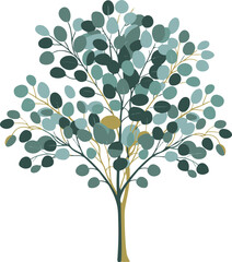 Poster - Abstract Tree Illustration Representing Growth and Nature