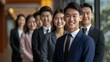 © kwanchaift - Confident Asian business leaders exemplify young professionals who exude poise, competence, and authority in leadership roles, inspiring trust and driving organizational success
