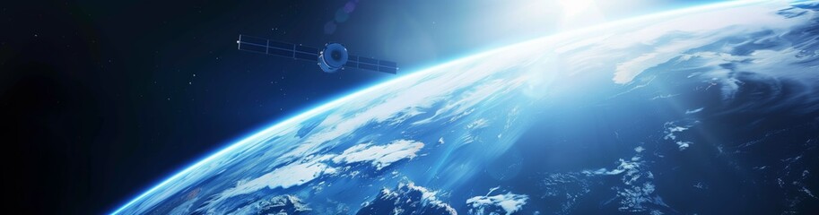 observing earth from a satellite in space using sunlight signifies progress in space technology for 