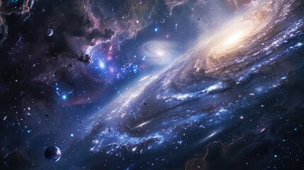 Wall Mural - detailed depiction of the galaxy