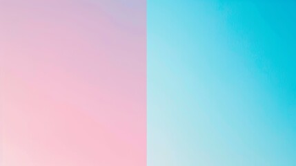 Wall Mural - Two different shades of pink and blue are displayed side by side
