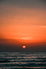 Wall Mural - tramonto al mare Toscana 