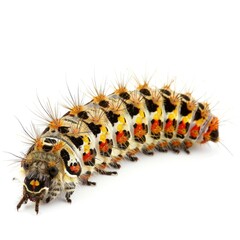 Wall Mural - Caterpillar isolated on white background 