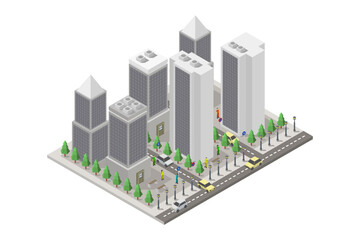 Sticker - City isometric