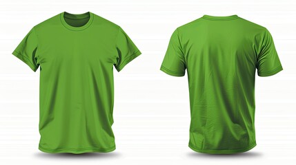 green Sleeved Shirt Design Template