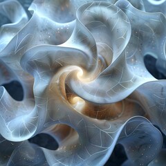 Wall Mural - abstract fractal background with space