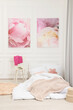© New Africa - Cute child's room interior with swing and beautiful pictures of on wall
