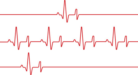 heart beat on e c g cardiogram vector