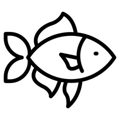 Wall Mural - fish icon