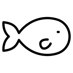 Canvas Print - fish icon