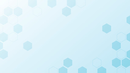 Wall Mural - abstract medical background with hexagonal structure shapes