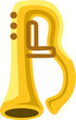 © putracetol - Trumpet Music Instrument Letter Alphabet Vector Element B