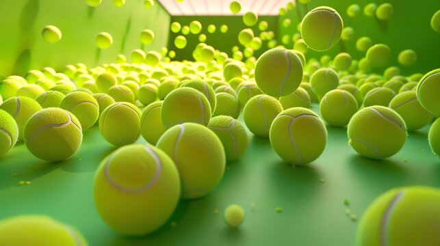 Spectacular Background of tennis balls