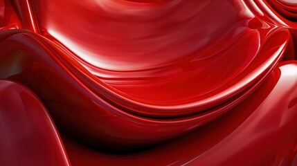 Wall Mural - red silk background