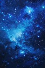 Wall Mural - night sky with star cluster