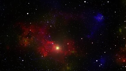 Wall Mural - Space background with  nebula and stars.