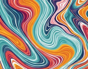 Poster - abstract pattern fluid art