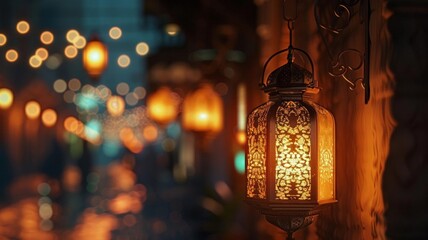 Spectacular Ramadan Lanterns at Night for Eid