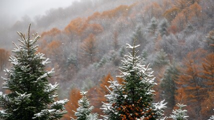 Poster - Snow Covering in the Mountains