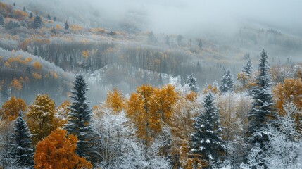 Poster - Snow Covering in the Mountains