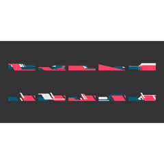 Wall Mural - Modern Elegant Footer