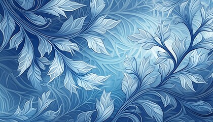 Wall Mural - a beautiful winter ice wallpaper background, ice patterns and delicate frost formations,