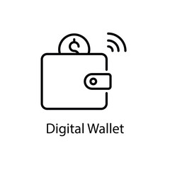 Digital Wallet vector icon