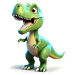 © ini - 3d illustration of cute t-rex dinosaur