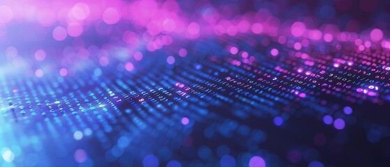 abstract background of coding software for technology, blue and violet tone