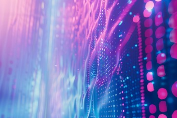 abstract background of coding software for technology, blue and violet tone