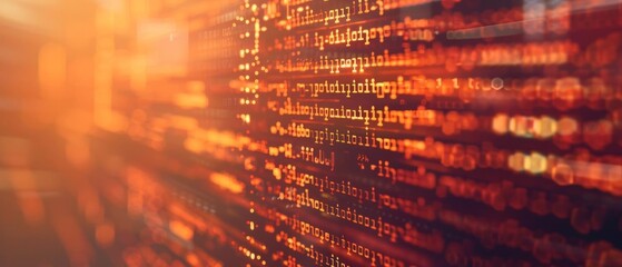 abstract background of coding software for artificial intelligence, blue and violet tone