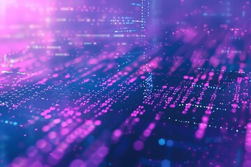 abstract background of coding software for business technology, blue and violet tone