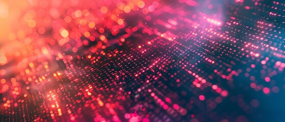abstract background of coding software for artificial intelligence, blue and violet tone