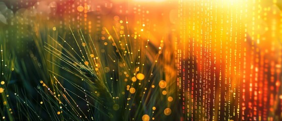 abstract background of coding software for artificial intelligence, blue and violet tone