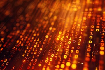 abstract background of coding software for artificial intelligence, blue and violet tone