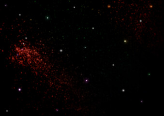 Wall Mural - galaxy in a free space. 3D rendering